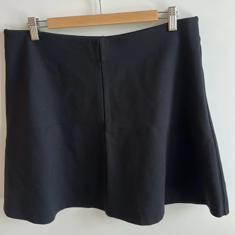 Loft Black A-Line Skirt